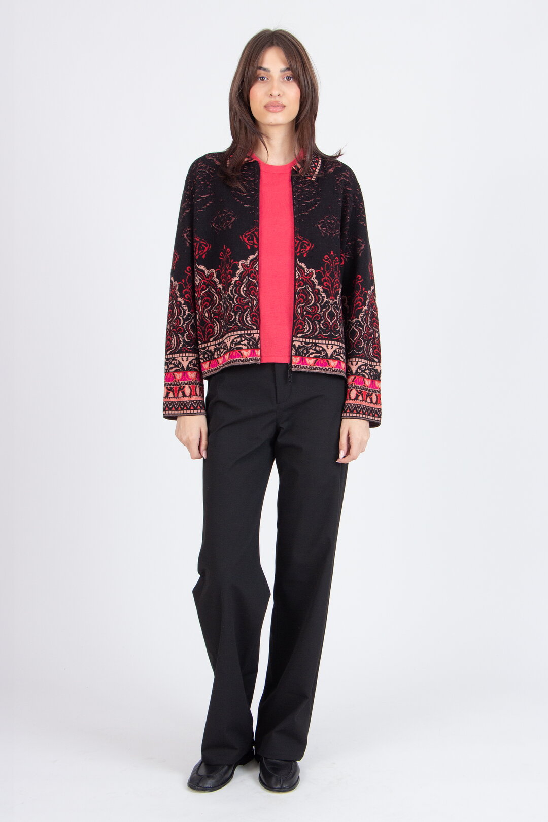 Jacquard-Jacke, Ornament Muster