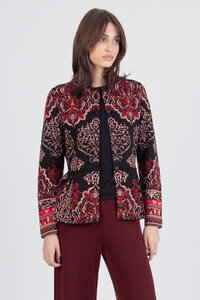 Jacquard Cardigan, Ornament Pattern