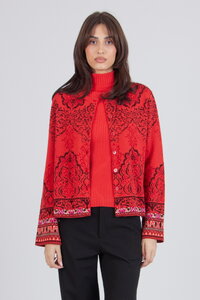 Strickjacke, Ornament Muster
