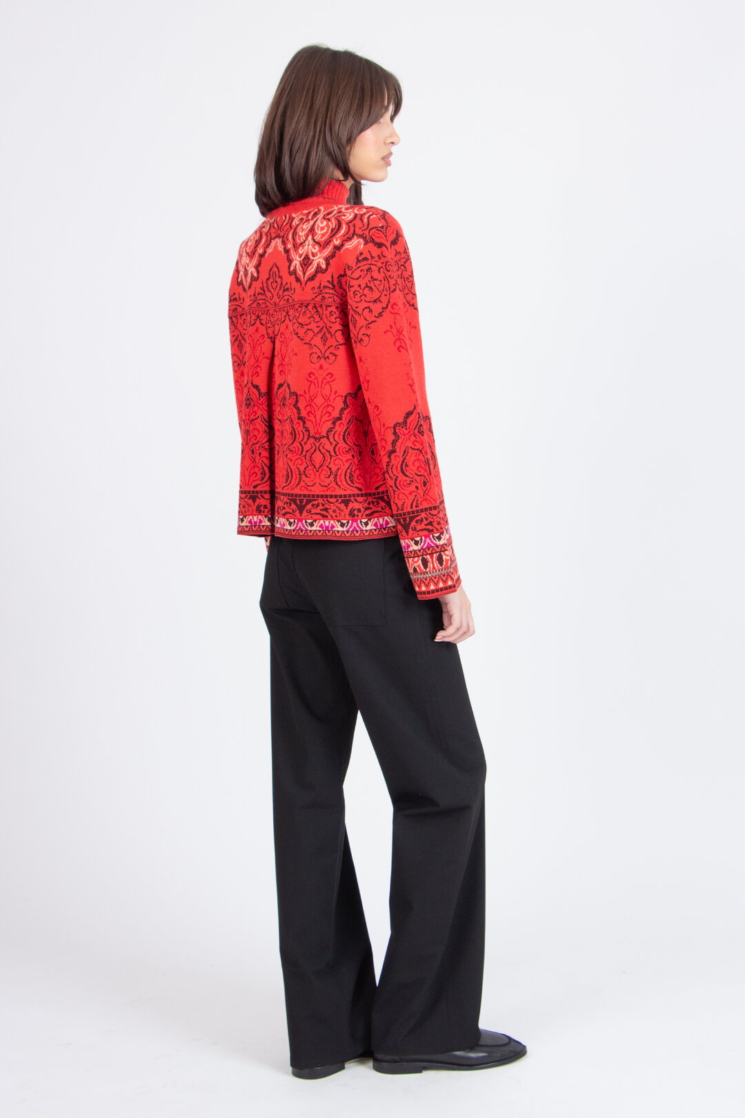 Strickjacke, Ornament Muster