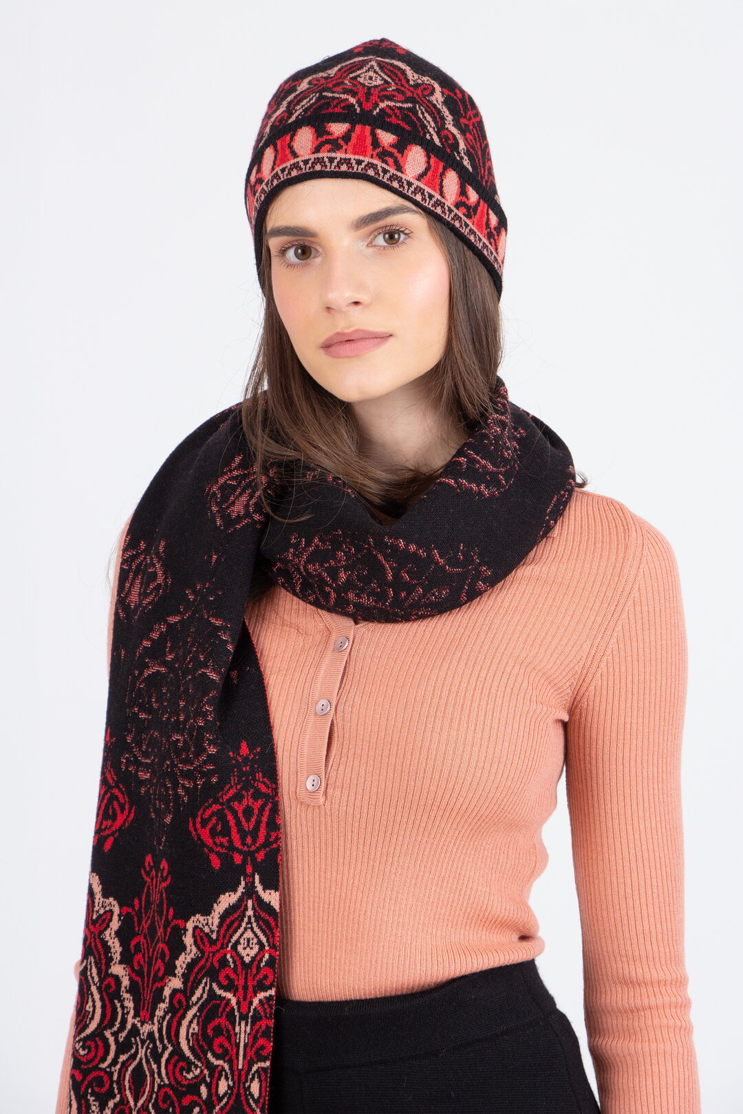 Jacquard-Kappe, Ornament Muster