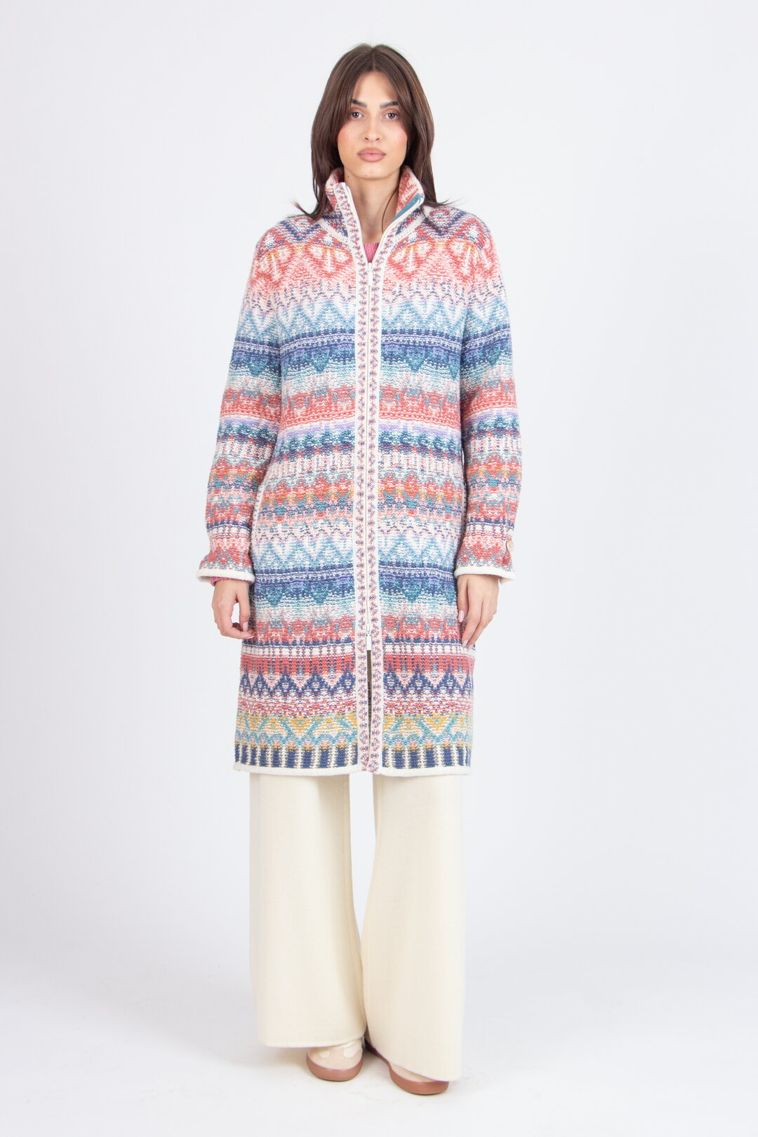 Jacke mit Reißverschluss, Re-Dandy Muster