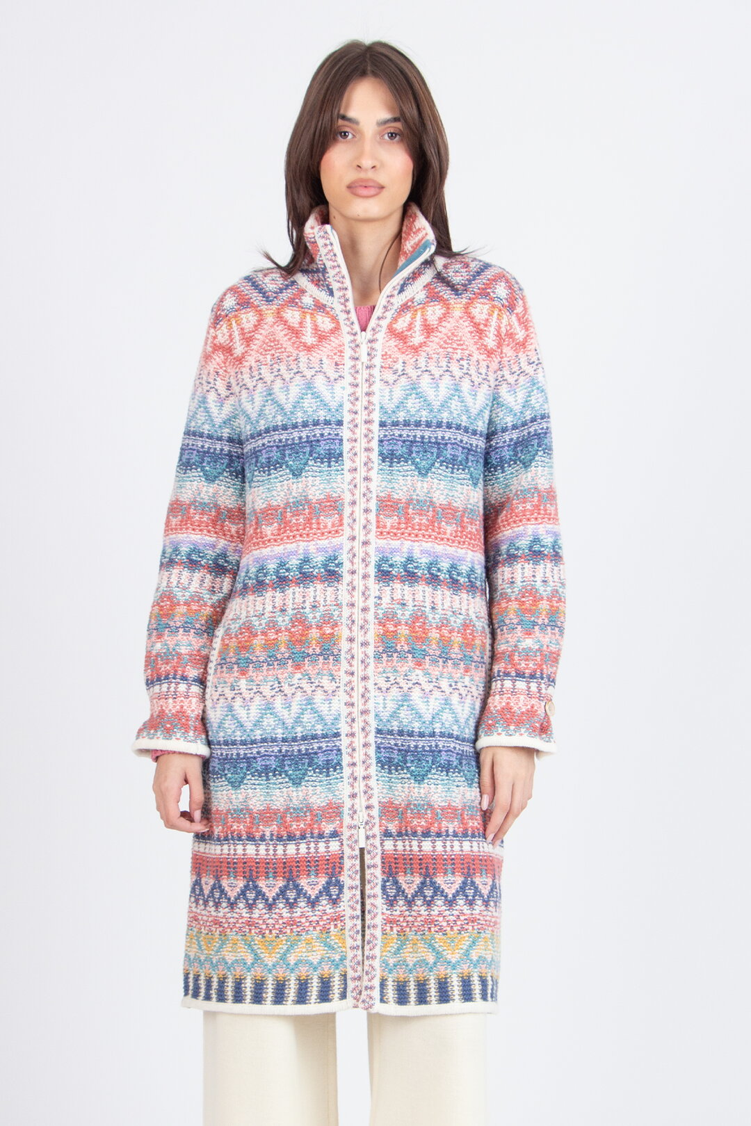 Jacke mit Reißverschluss, Re-Dandy Muster