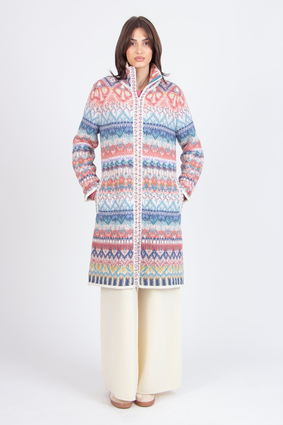 Jacke mit Reißverschluss, Re-Dandy Muster