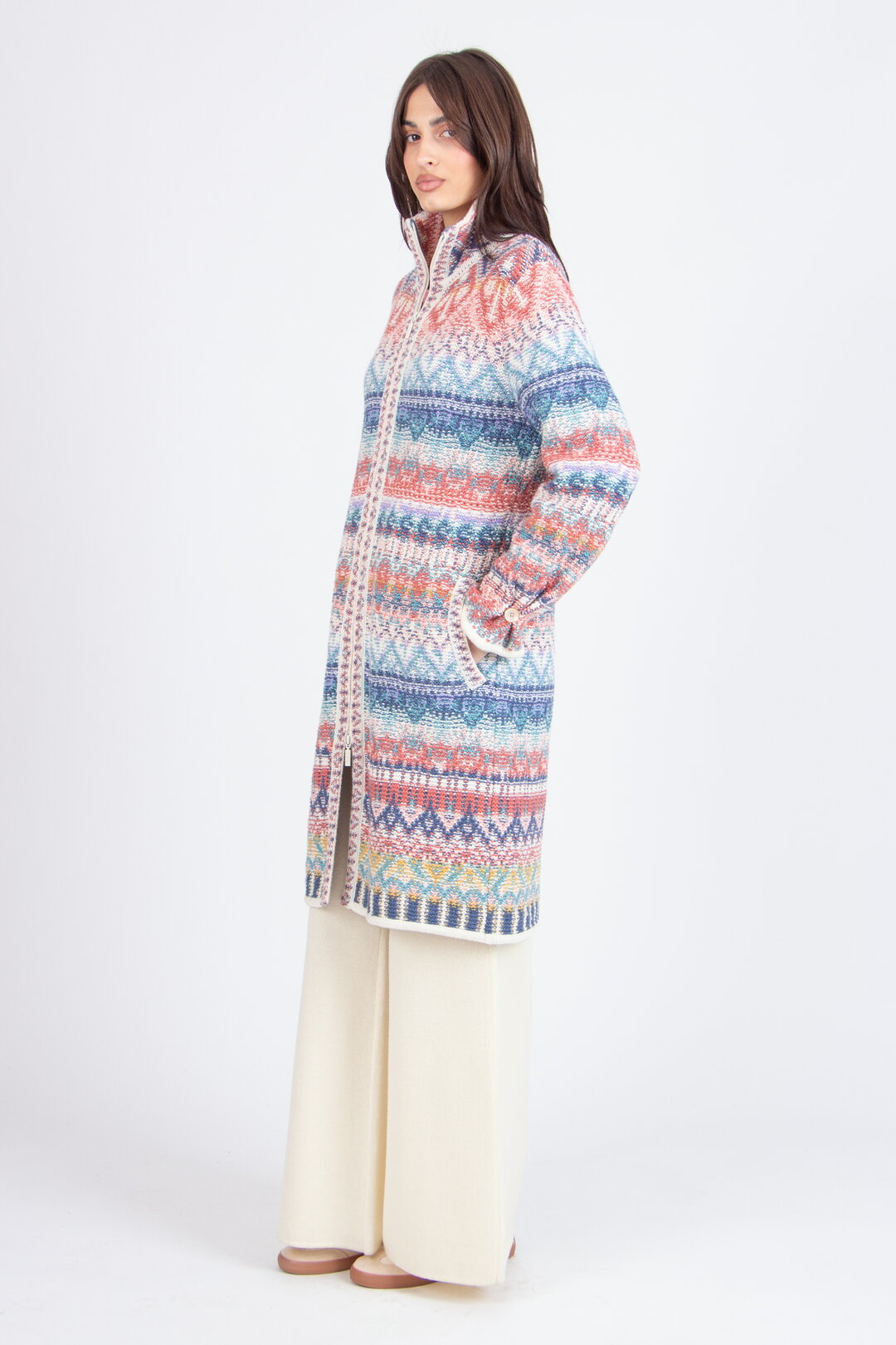 Jacke mit Reißverschluss, Re-Dandy Muster