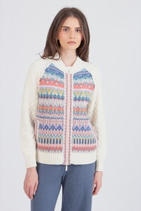 Jacke mit Reißverschluss, Re-Dandy Muster