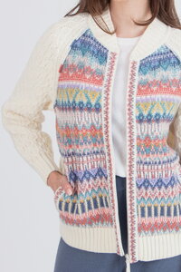 Jacke mit Reißverschluss, Re-Dandy Muster