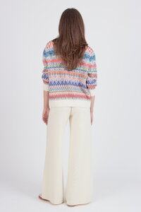 Pullover mit O-Ausschnitt, Re-Dandy Muster