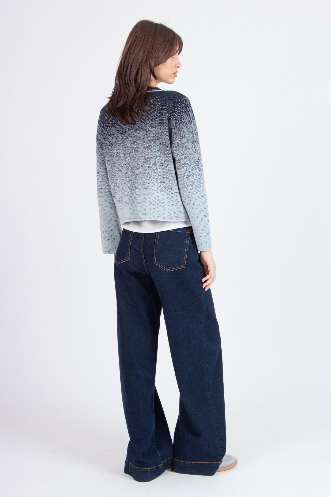 Jacquard-Strickjacke, Murmurationsmuster