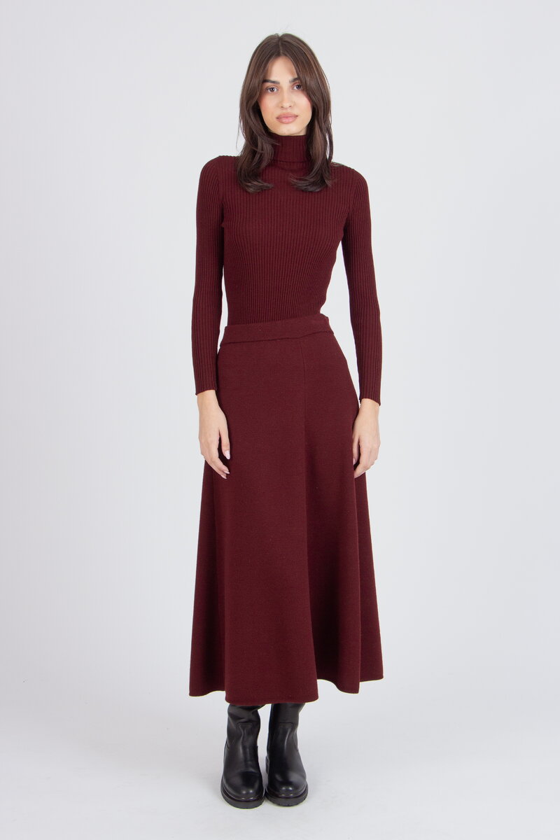 Jednobojna Midi Suknja