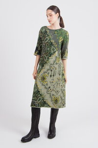 Jacquard-Kleid, Kelim Muster