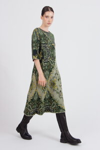Jacquard-Kleid, Kelim Muster
