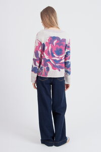 Pullover mit O-Ausschnitt, Furnishing Florals Muster