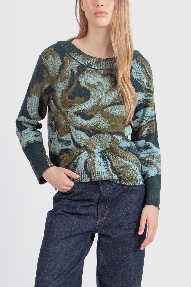 Pulover sa O-Izrezom, Furnishing Florals Motiv