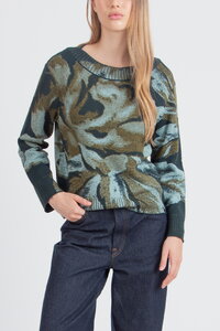 Pullover mit O-Ausschnitt, Furnishing Florals Muster