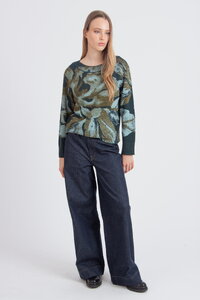 Pullover mit O-Ausschnitt, Furnishing Florals Muster
