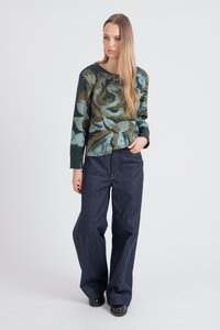 Pullover mit O-Ausschnitt, Furnishing Florals Muster