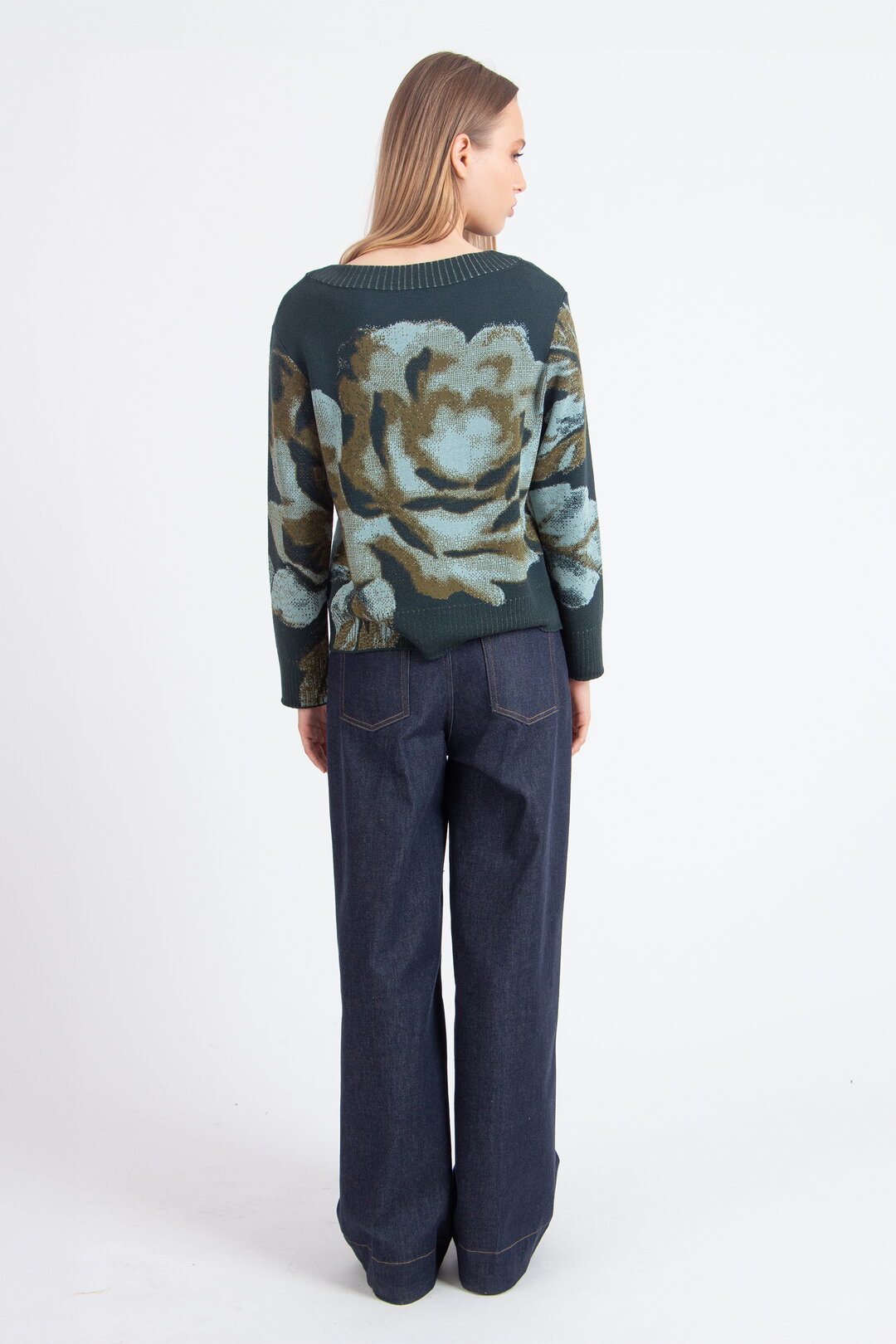 Pullover mit O-Ausschnitt, Furnishing Florals Muster
