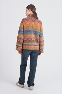 Jacquard-Rollkragenjacke, Re-Dandy Muster