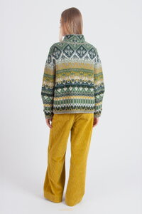 Jacquard Rollneck Jacket, Re-Dandy Pattern