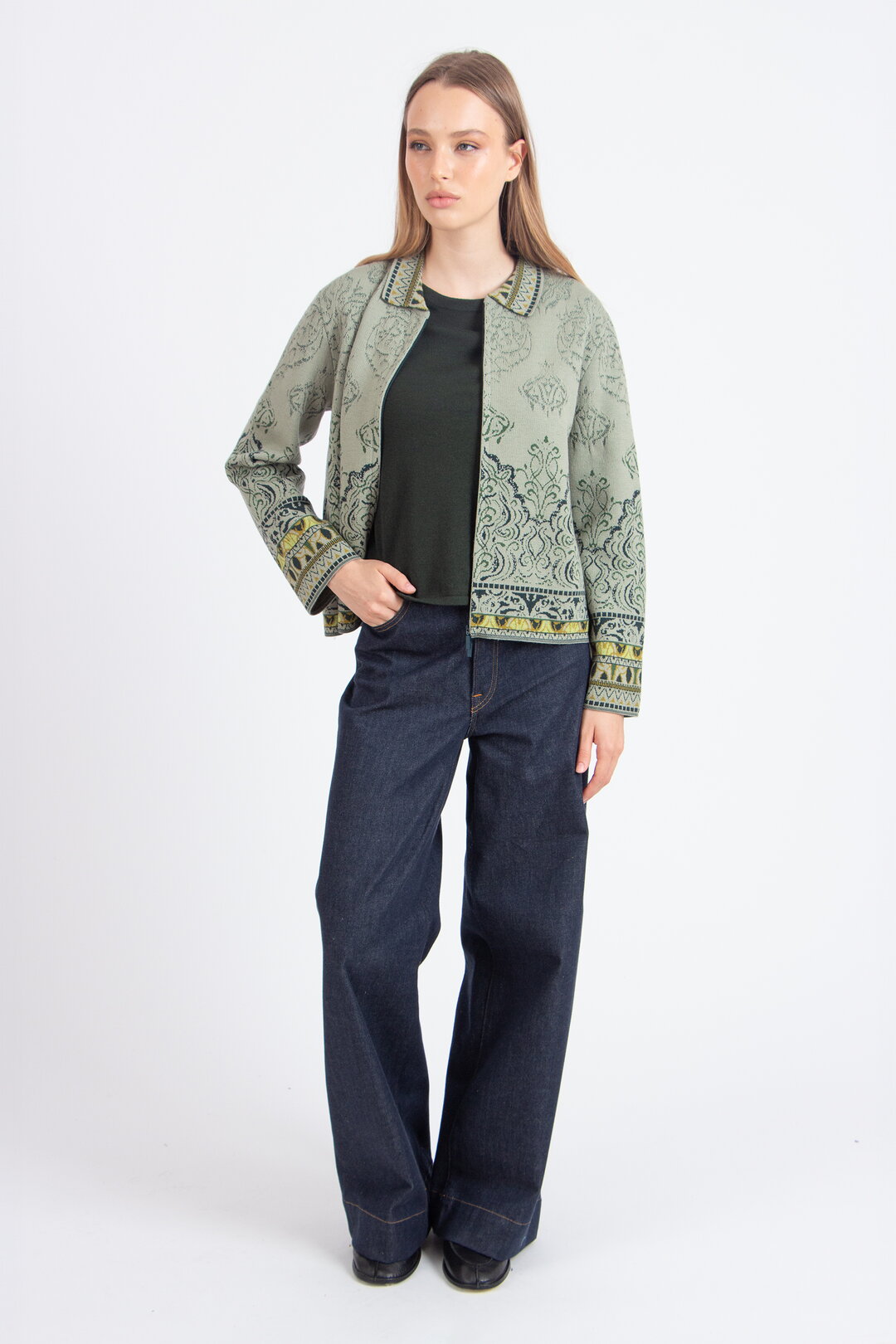 Jacquard Jacket, Ornament Pattern