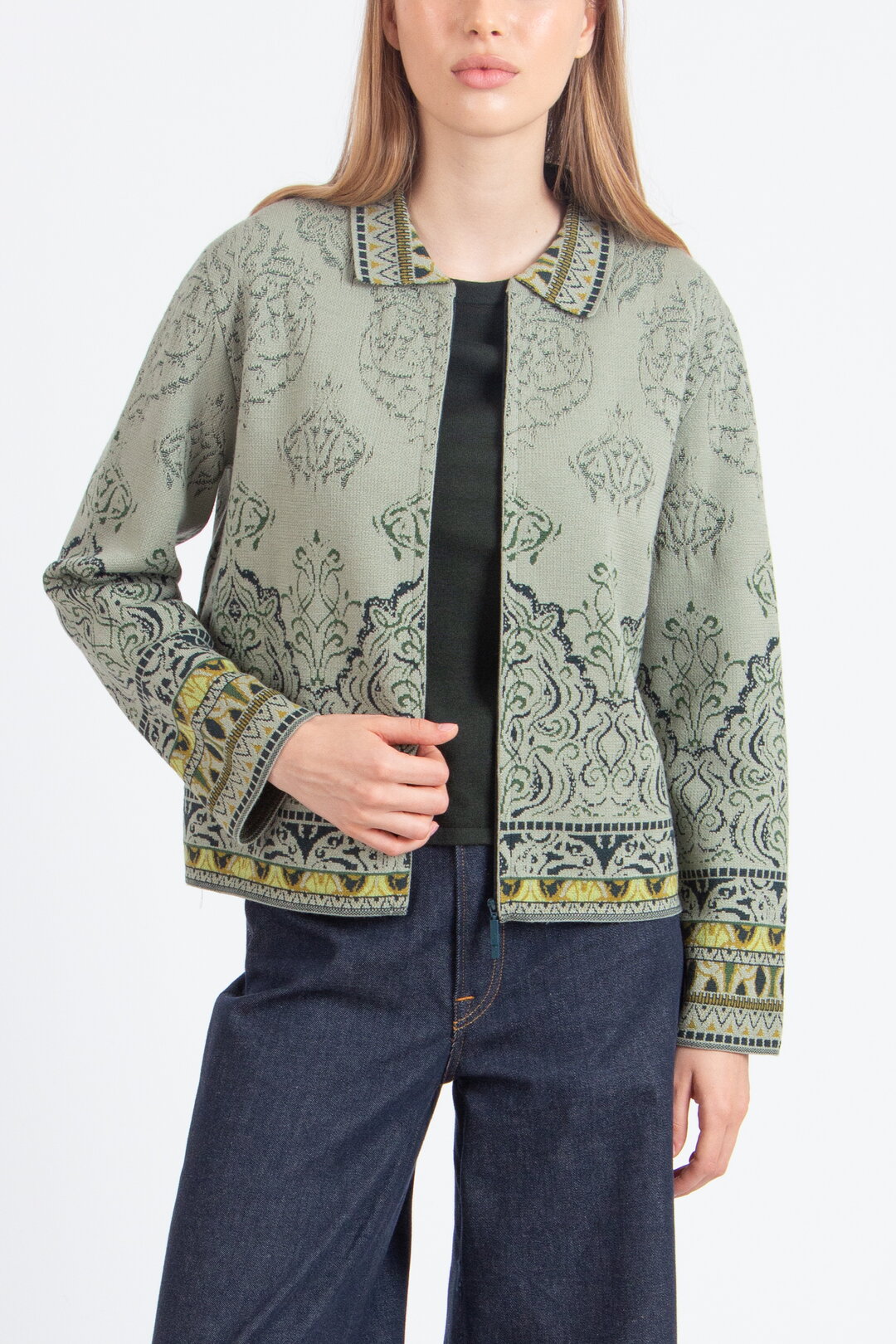 Jacquard Jacket, Ornament Pattern