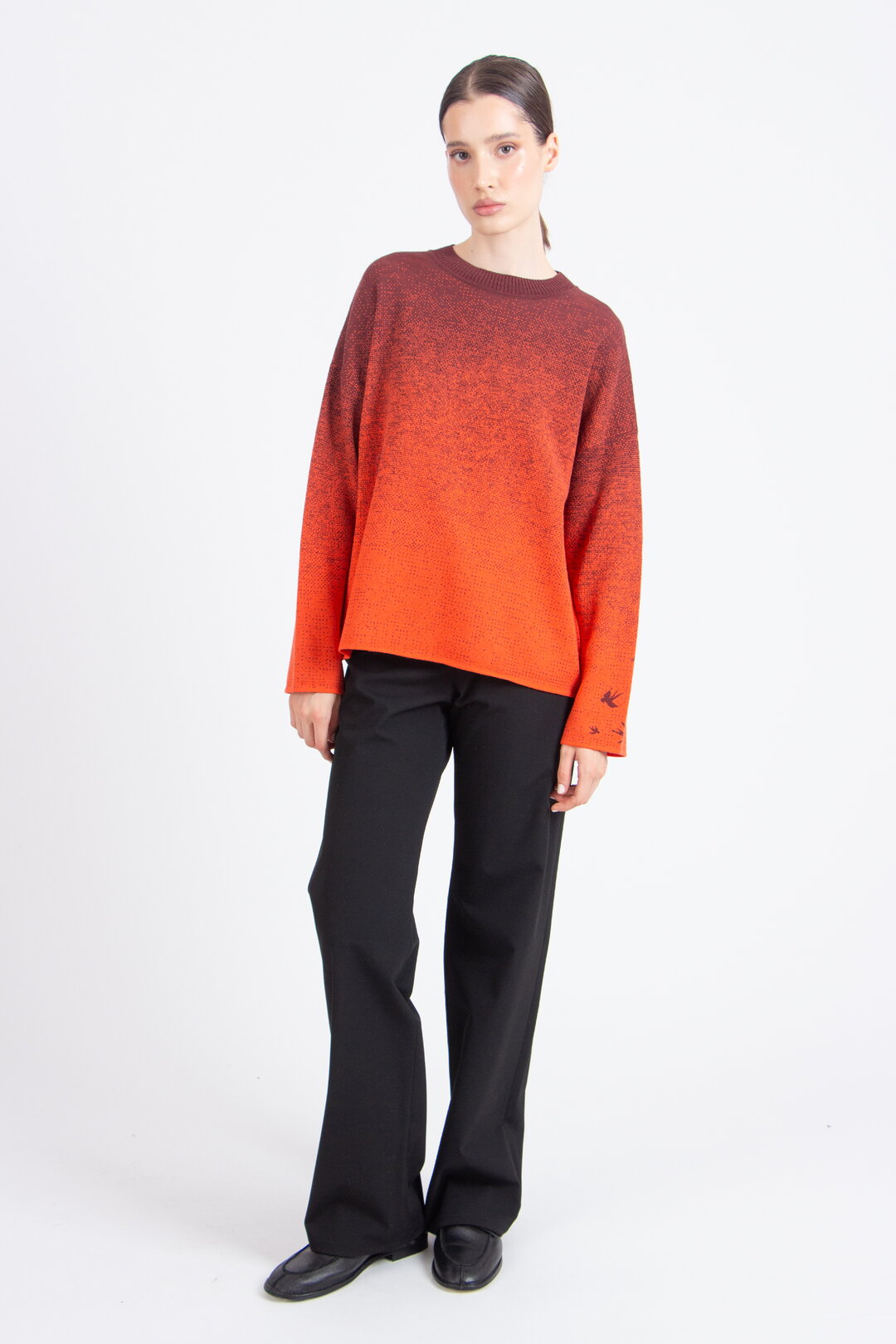Jacquard-Pullover, Murmurationsmuster