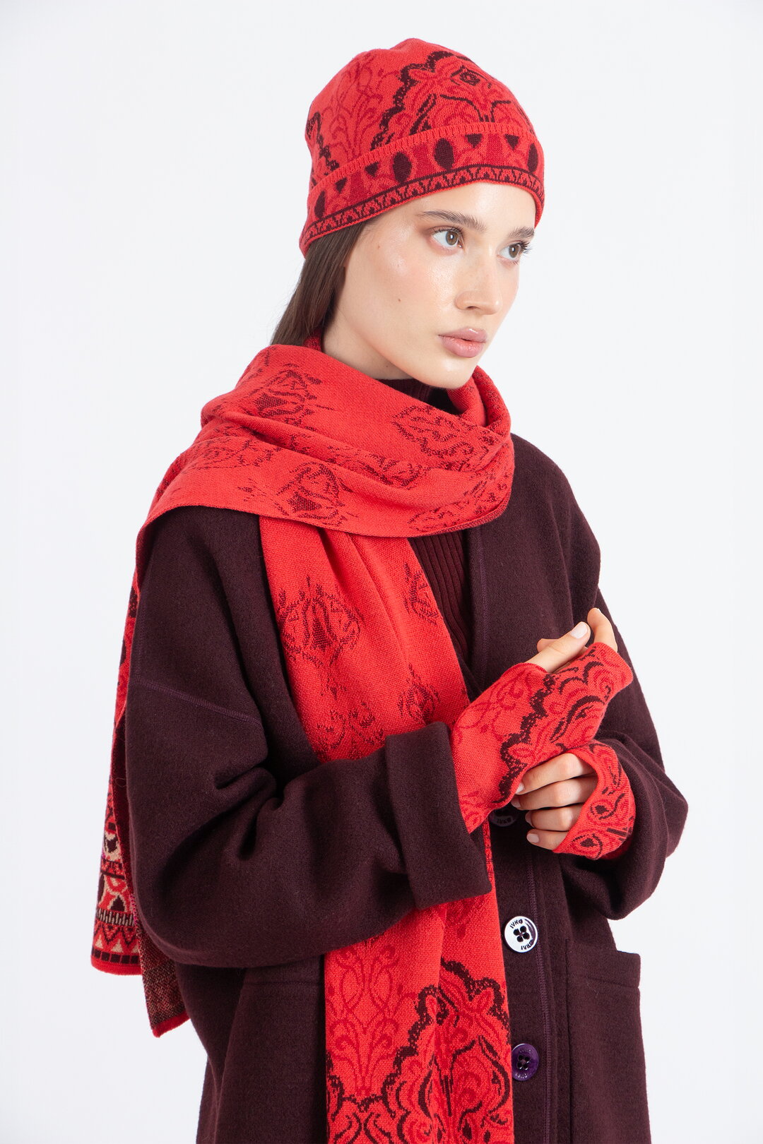 Jacquard-Kappe, Ornament Muster