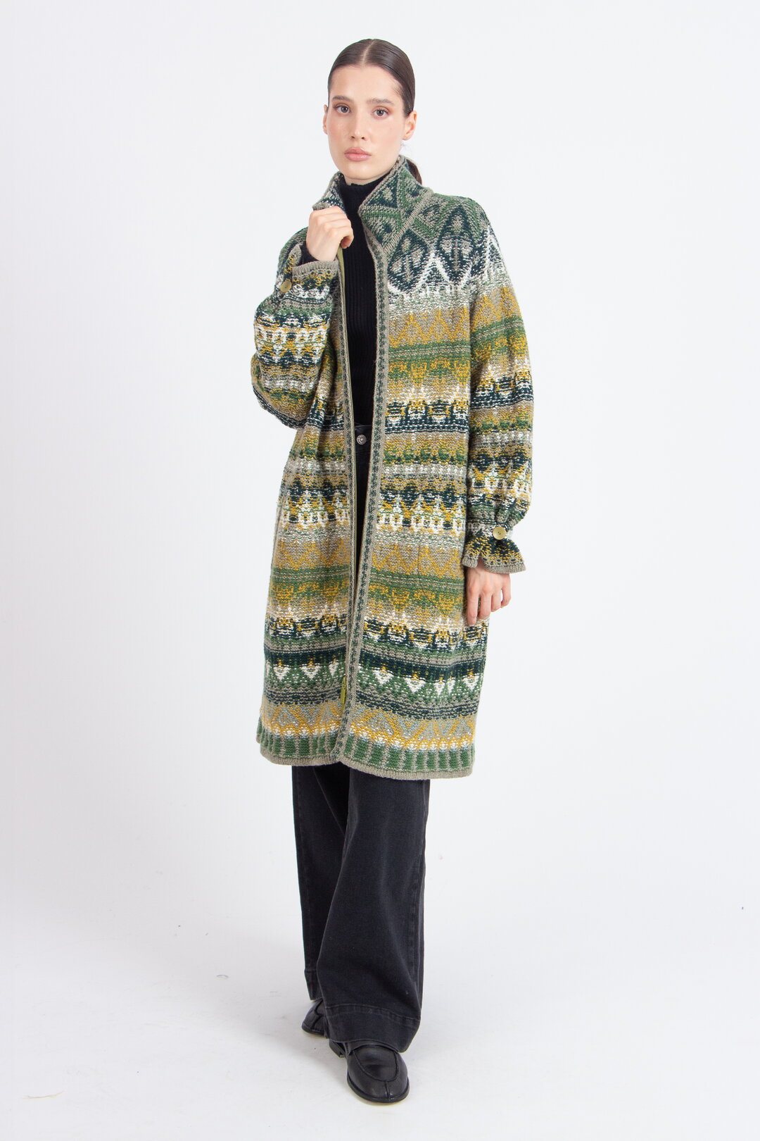 Jacke mit Reißverschluss, Re-Dandy Muster