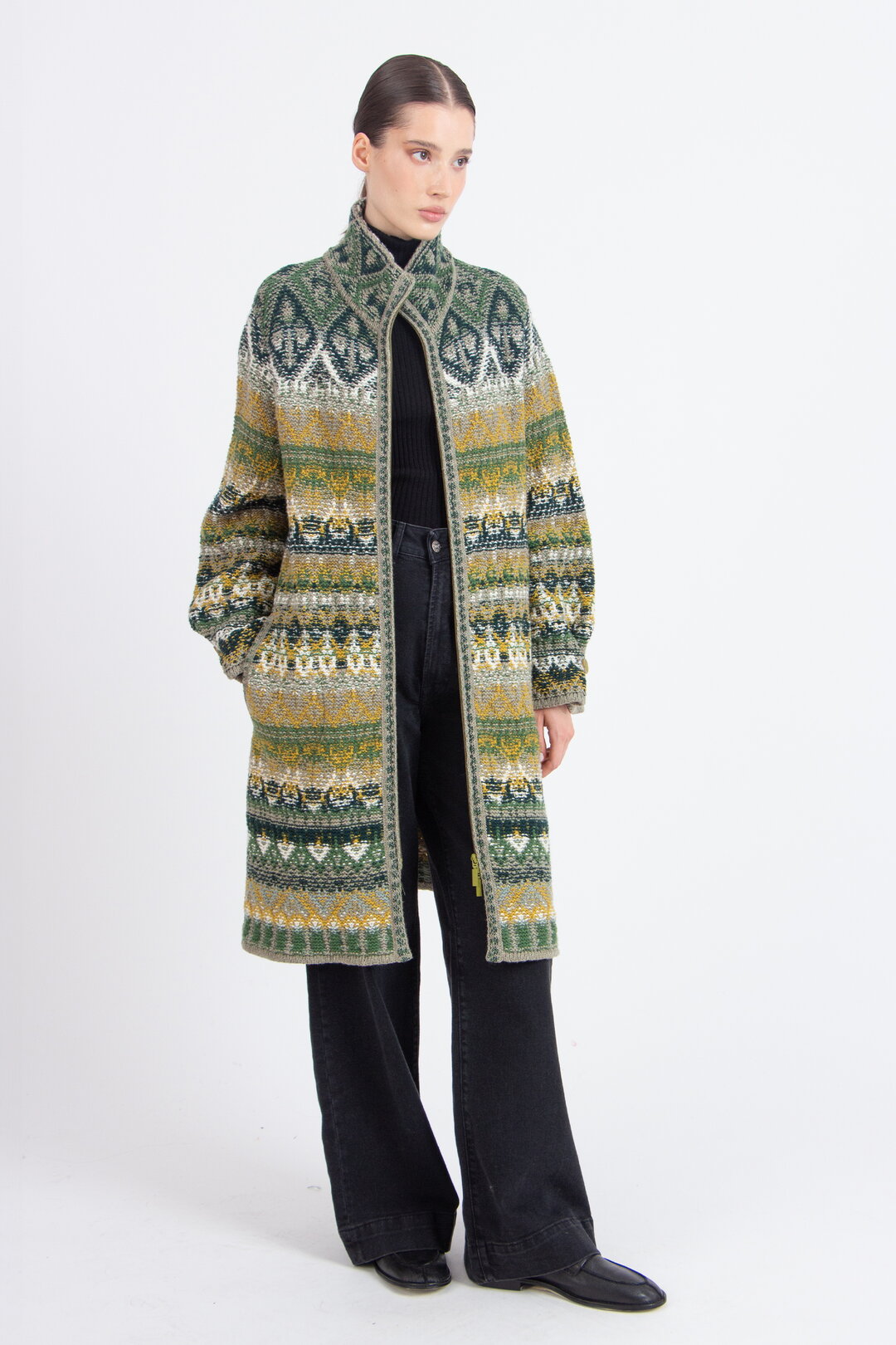 Jacke mit Reißverschluss, Re-Dandy Muster