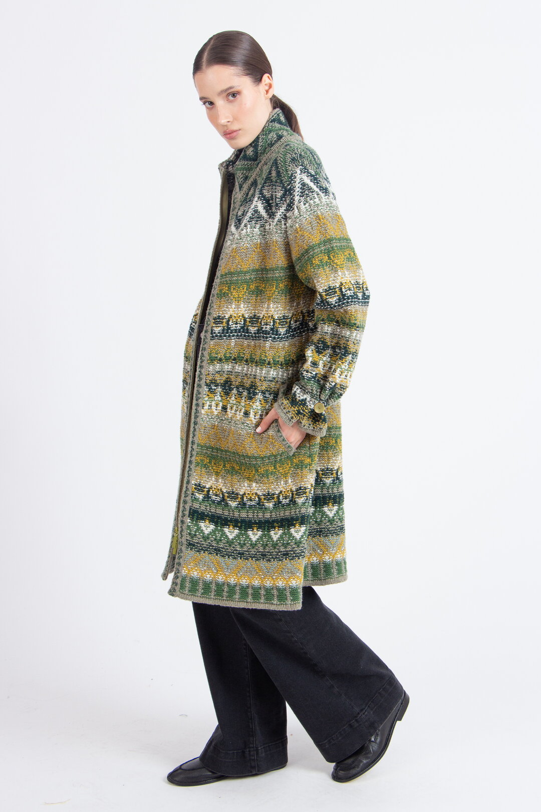Jacke mit Reißverschluss, Re-Dandy Muster