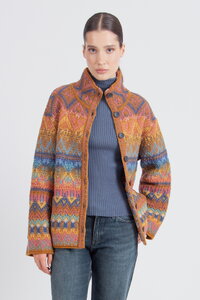 Jacquard-Rollkragenjacke, Re-Dandy Muster