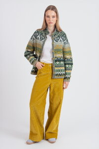 Jacquard Rollneck Jacket, Re-Dandy Pattern