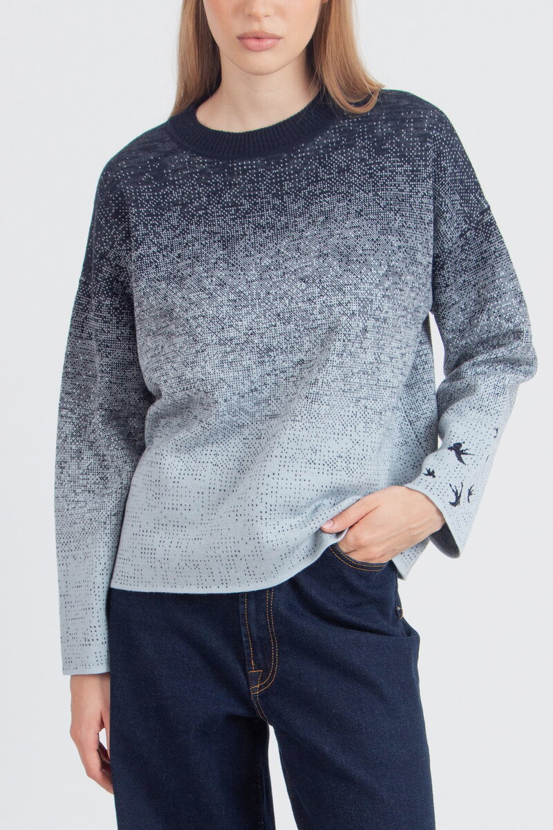 Jacquard Pullover, Murmuration Pattern