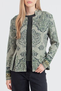 Jacquard Cardigan, Ornament Pattern