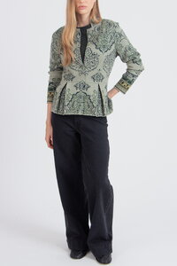 Jacquard Cardigan, Ornament Pattern