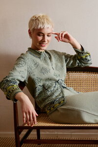 Jacquard Jacket, Ornament Pattern