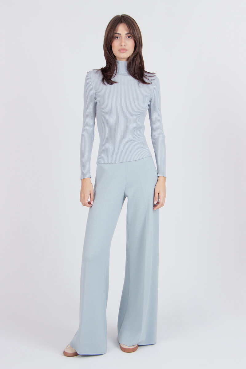 Gerippter Rollkragenpullover