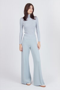 Gerippter Rollkragenpullover
