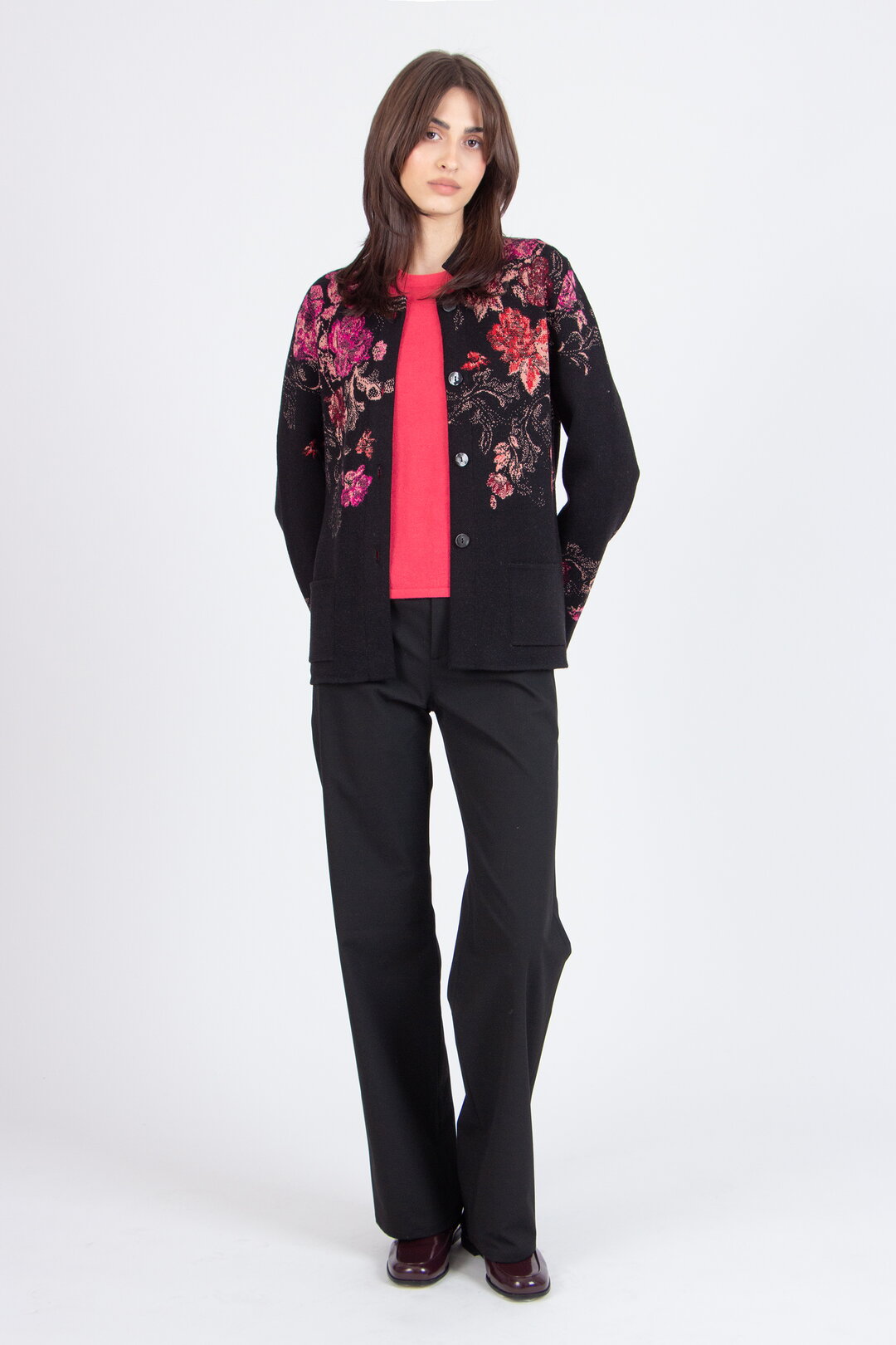 Jacquard-Jacke, Furnishing Florals Muster