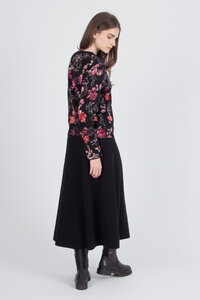 Jacquard-Strickjacke, Furnishing Florals Muster