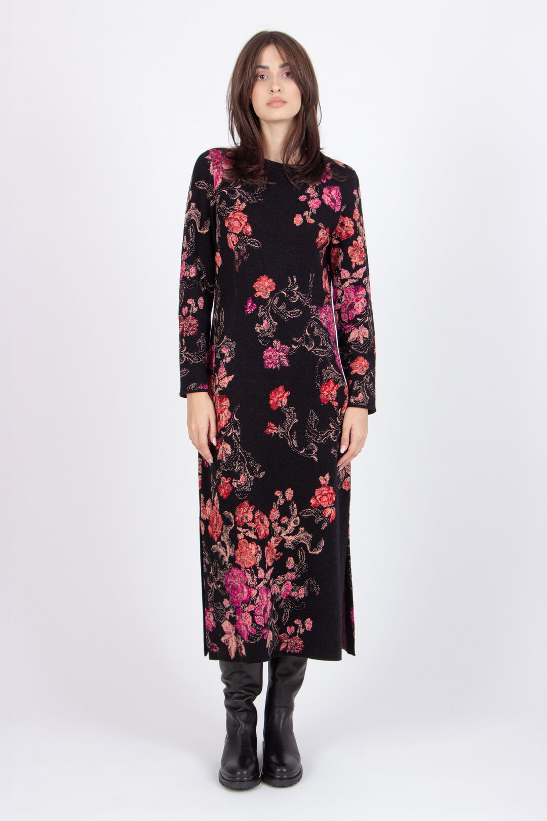 Jacquard-Kleid, Furnishing Florals Muster