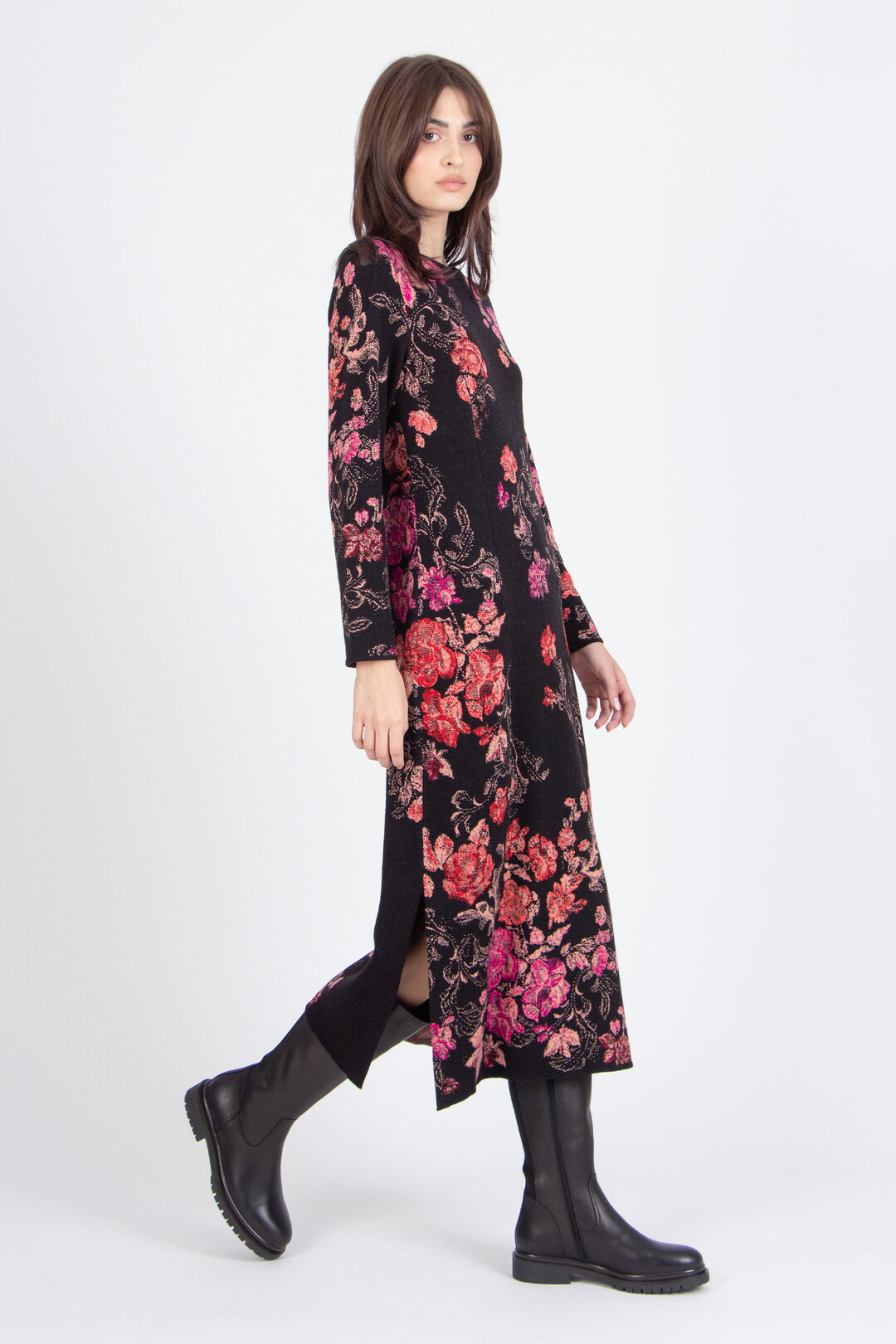 Jacquard-Kleid, Furnishing Florals Muster