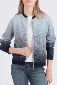 Jacke mit Reißverschluss, Murmurationsmuster
