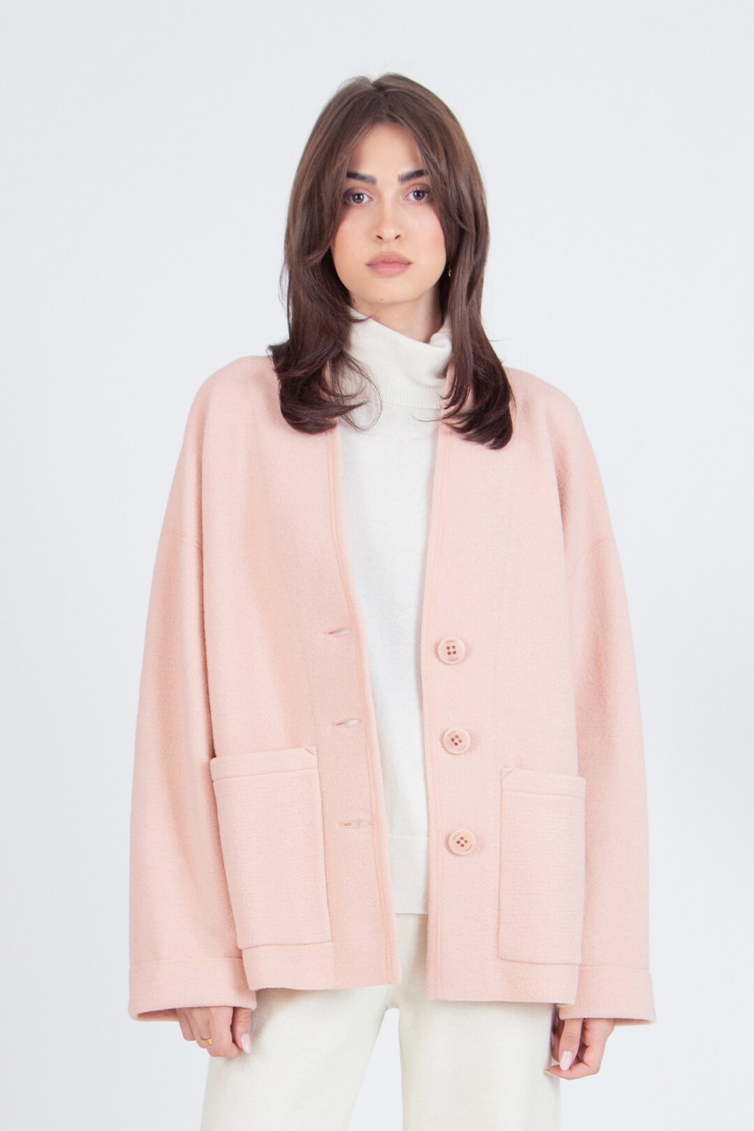 Jacke aus gekochter Wolle