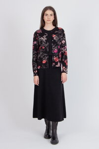 Jacquard-Strickjacke, Furnishing Florals Muster
