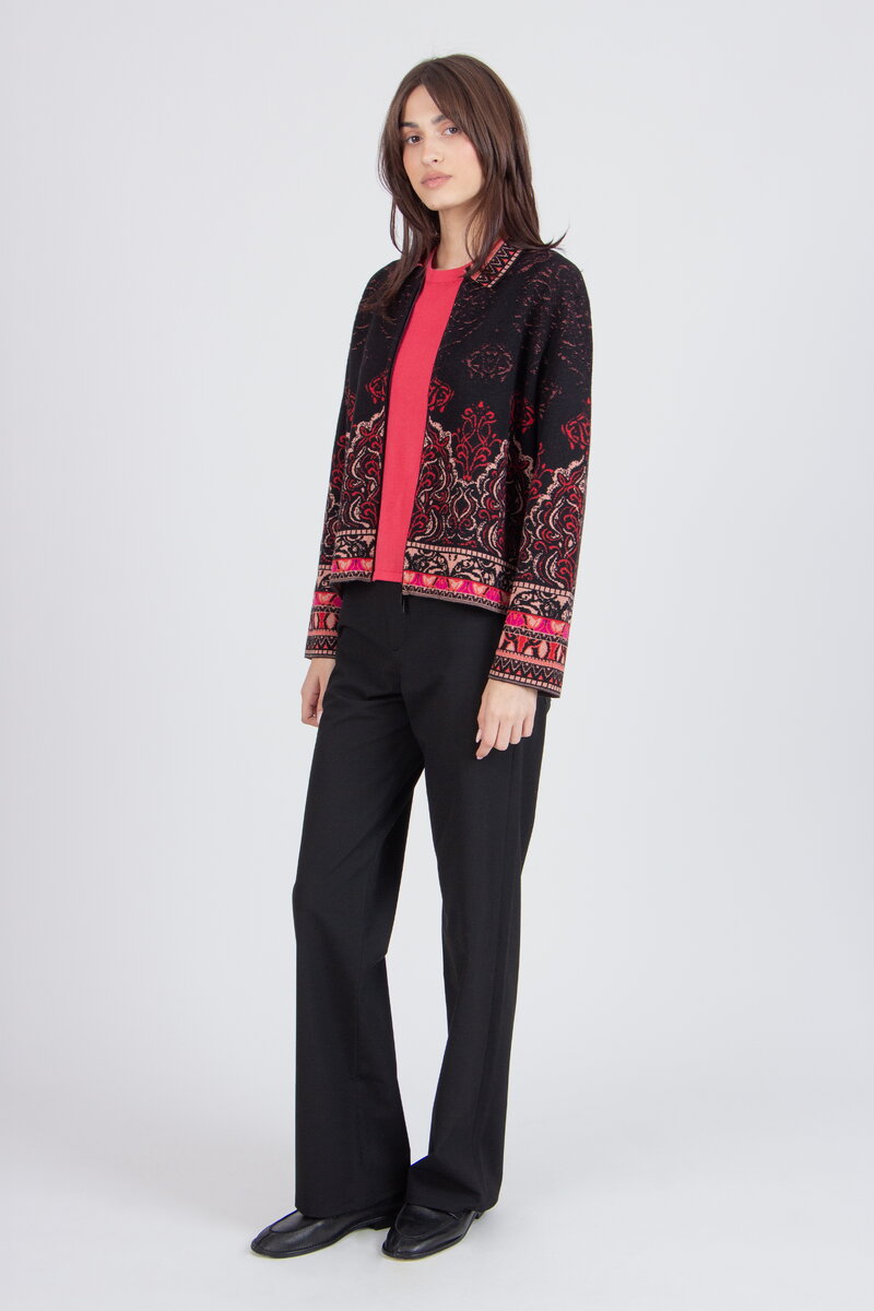 Jacquard-Jacke, Ornament Muster