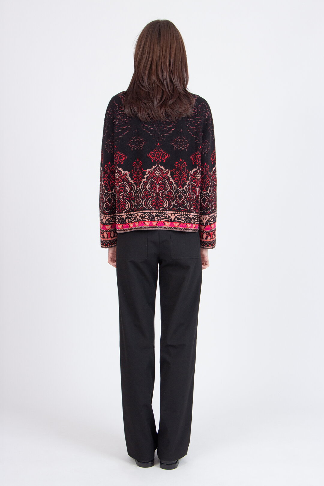 Jacquard-Jacke, Ornament Muster