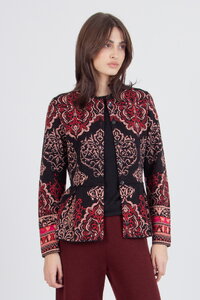 Jacquard Cardigan, Ornament Pattern
