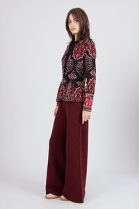 Jacquard Cardigan, Ornament Pattern